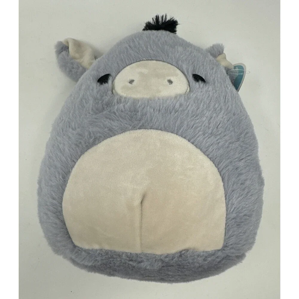 Squishmallows Fuzzy Jason The Donkey 8” Cracker Barrel Exclusive Black Mane NEW